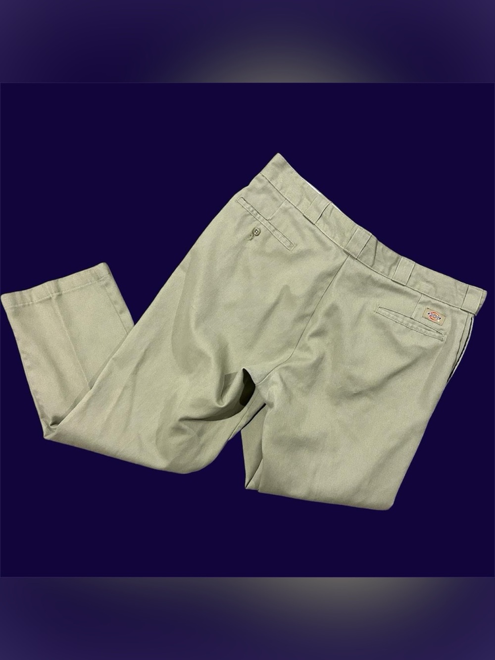 Dickies Worn In Work Pants 874 Original Fit Tan/Khaki Canvas Chinos 38/30